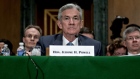 Jerome Powell, chairman of the U.S. Federal Reserve, listens during a Senate Banking Committee hearing in Washington, D.C., U.S., on Thursday, March 1, 2018. Powell, delivering his second round of semi-annual testimony to Congress today, told lawmakers on Tuesday the next two years will be good ones for the economy. If he's right, he'll be at the controls when the current U.S. expansion becomes the longest on record. 