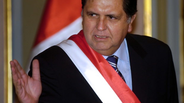 Alan Garcia in Lima on July 14, 2008. 