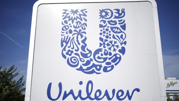 Signage is displayed outside the Unilever Plc ice cream facility in Covington, Tennessee, U.S., on Tuesday, Oct. 3, 2017. Unilever is scheduled to release earnings figures on October 19. 