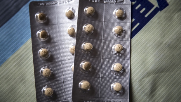 Blister packs containing tablets of OxyContin. 
