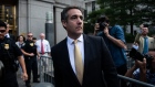 Michael Cohen exits from federal court in New York on Aug. 21, 2018. Photographer: Mark Kauzlarich/Bloomberg