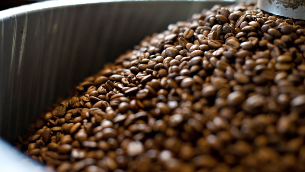 Coffee beans are cooled after roasting at Intelligentsia Coffee & Tea Inc. in Chicago, Illinois, U.S., on Friday, June 10, 2011. Prices for washed arabica coffee from Ethiopia rose by as much as 9.9 percent last week in trading on the Ethiopia Commodity Exchange. 