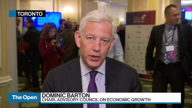 Dominic Barton speaks to BNN Bloomberg on Dec. 10. 2018
