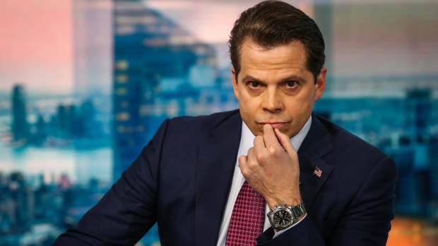 Anthony Scaramucci, former director of communications for the White House and founder of SkyBridge Capital II LLC, listens during a Bloomberg Television interview in New York, U.S., on Wednesday, Dec. 13, 2017. Scaramucci discussed the Alabama special Senate election, the House and Senate tax plans, and pending sale of his SkyBridge stake to China's HNA Group Co. 
