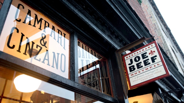 Joe Beef restaurant is shown in Montreal, Saturday, February 23, 2013. 
