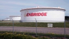 Tanks at the Enbridge Energy terminal in Superior, Wisconsin, June 29, 2018