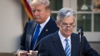 WASHINGTON, DC - NOVEMBER 02: (L to R) U.S. President Donald Trump looks on as his nominee for the chairman of the Federal Reserve Jerome Powell takes to the podium during a press event in the Rose Garden at the White House, November 2, 2017 in Washington, DC. Current Federal Reserve chair Janet Yellen's term expires in February. (Photo by Drew Angerer/Getty Images)