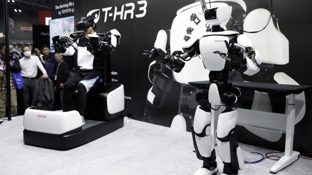 Toyota T-HR3 humanoid robot. Photographer: Kiyoshi Ota/Bloomberg
