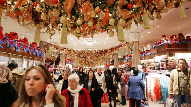 People shop in Macy's department store November 26, 2004 in New York City. Photographer: Mario Tama/Getty Images North America