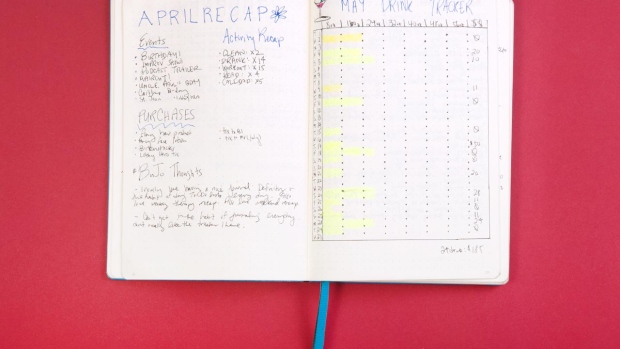 The calendar and tracker that the author ultimately found useless. Photographer: Eugene Reznik/Bloomberg