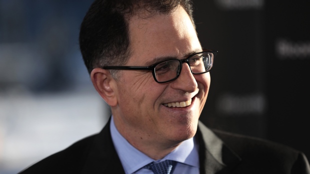 Michael Dell, chairman and chief executive officer of Dell Inc., speaks during a keynote session during the South By Southwest (SXSW) conference in Austin, Texas, U.S., on Saturday, March 10, 2018.