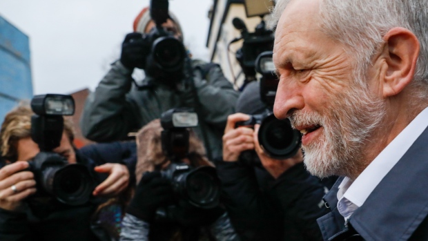 Jeremy Corbyn, leader of the U.K. opposition Labour party, departs from his home in London, U.K., on Wednesday, Jan. 16, 2019. The U.K. stands at its most dangerous crossroads in decades after Parliament emphatically rejected Theresa May’s Brexit deal and left her facing an uncomfortable vote to oust her government. Photographer: Luke MacGregor/Bloomberg