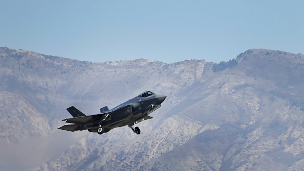 A F-35A jet. Photographer: George Frey/Bloomberg