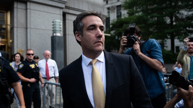 Michael Cohen exits from federal court in New York on Aug. 21, 2018. 