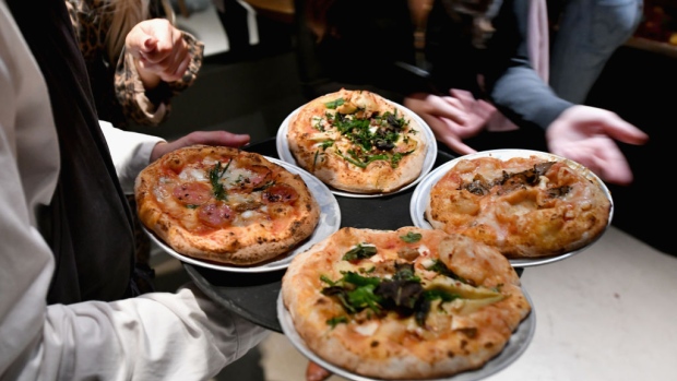 NEW YORK, NY - NOVEMBER 06: A view of handmade pizzas at the Victoria's Secret Influencer Pizza Making Class at Obica Mozzarella Bar Pizza e Cucina NY Flatiron on November 6, 2018 in New York City. (Photo by Slaven Vlasic/Getty Images for Victoria's Secret) 