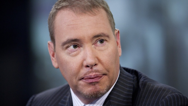 Jeffrey Gundlach, founder and chief executive officer of DoubleLine Capital LP, pauses during a television appearance in New York, U.S., on Thursday, May 17, 2012.