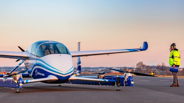 Boeing's autonomous passenger air vehicle prototype in Manassas, Virginia.