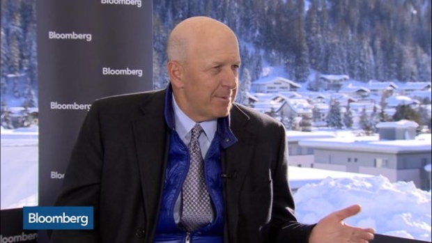 Goldman Sachs CEO David Solomon speaks to Bloomberg News on Jan. 24, 2019