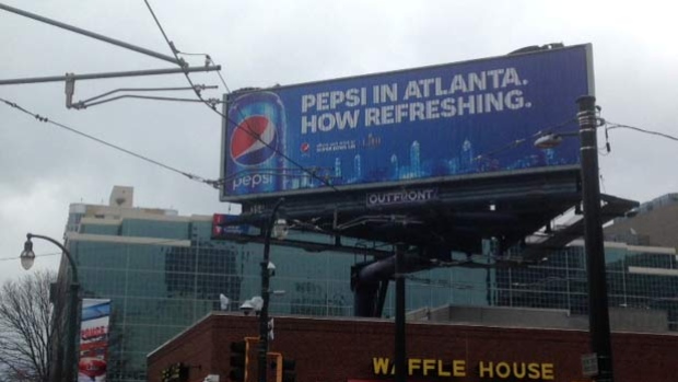 A Pepsi ad in Atlanta.  