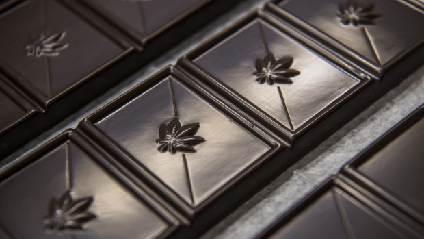 Cannabis-infused chocolate at Kiva Confections in Oakland, California. 