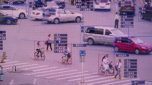 A screen shows a demonstration of SenseTime Group Ltd.'s SenseVideo pedestrian and vehicle recognition system at the company's showroom in Beijing, China, on Friday, June 15, 2018. SenseTime's image-identifying algorithms have made it the world's most valuable AI startup and an early leader in China, where it's won contracts with the country's top phonemakers, largest telecommunications company, and biggest retailer. 