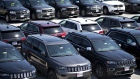 Jeep and Dodge vehicles are displayed for sale at a Fiat Chrysler Automobiles (FCA) car dealership in Moline, Illinois, U.S., on Saturday, July 1, 2017. 