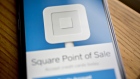 The Square Inc. Point of Sale application is displayed for a photograph on an Apple Inc. iPhone in Washington, D.C., U.S., on Friday, Feb. 16, 2018. Square Inc. is expected to release earnings figures on February 27. 