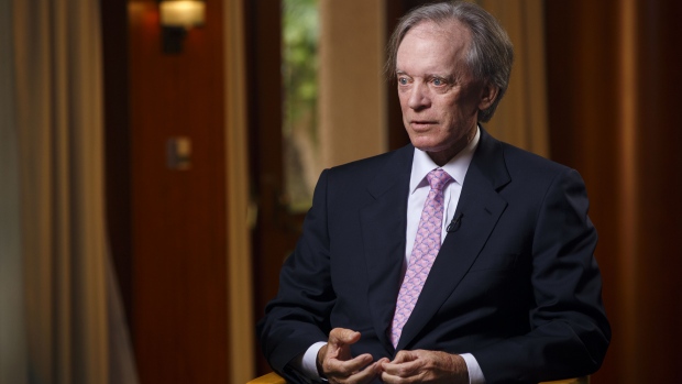Bill Gross, co-founder of Pacific Investment Management Co. (PIMCO), speaks during a Bloomberg Television interview at the Bloomberg FI16 event in Beverly Hills, California, U.S., on Wednesday, May 25, 2016. Gross, who built a career and a $1.9 billion personal fortune trading bonds, is trying to go short on credit, a position that he said runs contrary to his instincts and training as an investor. Photographer: Patrick T. Fallon/Bloomberg  