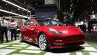 The Tesla Inc. Model 3 is displayed during AutoMobility LA ahead of the Los Angeles Auto Show in Los Angeles, California, U.S.