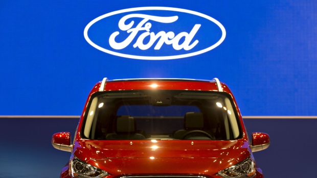 A Ford Motor Co. 2019 Transit Connect Wagon sits on display during the Chicago Auto Show in Chicago, Illinois, U.S., on Thursday, Feb. 8, 2018. First staged in 1901, the Chicago Auto Show is the largest auto show in North America and includes nearly 1,000 different vehicles on display. Photographer: Daniel Acker/Bloomberg