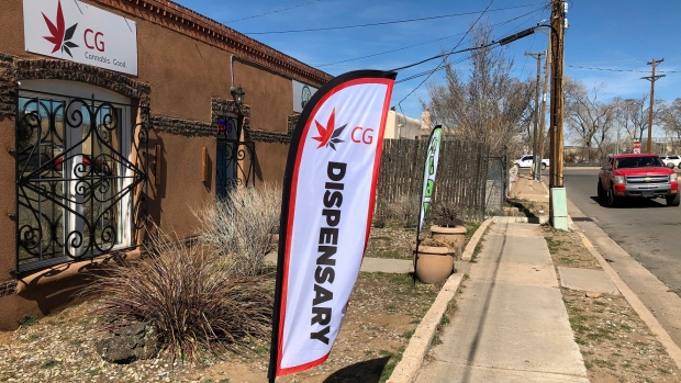  the exterior of a medical marijuana dispensary is seen in Santa Fe, N.M. 