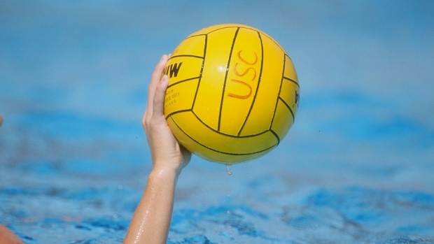 10 May 1998: A general view of a ball used during the NCAA Womens Water Polo Championships at the McDonalds Swimming Center on the campus of USC in Los Angeles, California.
