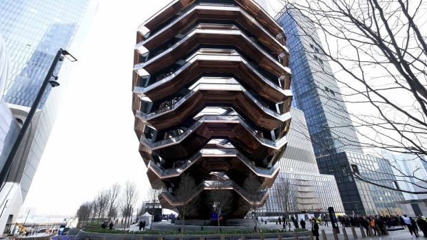 A view of the Vessel at Hudson Yards. Photographer: Dimitrios Kambouris/Getty Images North America