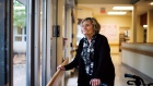 Devora Greenspon stands for a photo at her nursing home Extendicare Bayview in Toronto