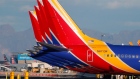 Southwest Airlines' Boeing 737 MAX 8 jets at Phoenix Sky Harbor International Airport. 
