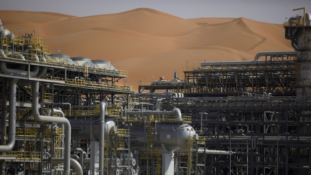 Saudi Aramco's Shaybah oilfield in the Rub' Al-Khali (Empty Quarter) desert in Shaybah, Saudi Arabia