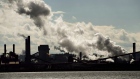 The steel mills in the Hamilton waterfront harbour are shown in Hamilton, Ont., on Tuesday, October 