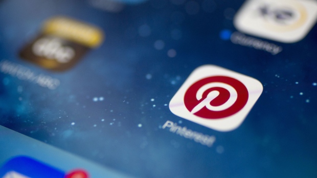 The Pinterest Inc. application (app) icon is displayed for a photograph on an Apple iPad Air in Washington, D.C., U.S. 