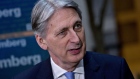 Philip Hammond speaks during a Bloomberg Television interview at the spring meetings of the International Monetary Fund and World Bank in Washington, D.C. on April 12, 2019. 