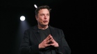 Elon Musk, co-founder and chief executive officer of Tesla Inc., speaks during an unveiling event for the Tesla Model Y crossover electric vehicle in Hawthorne, California, U.S. Photographer: Patrick T. Fallon/Bloomberg