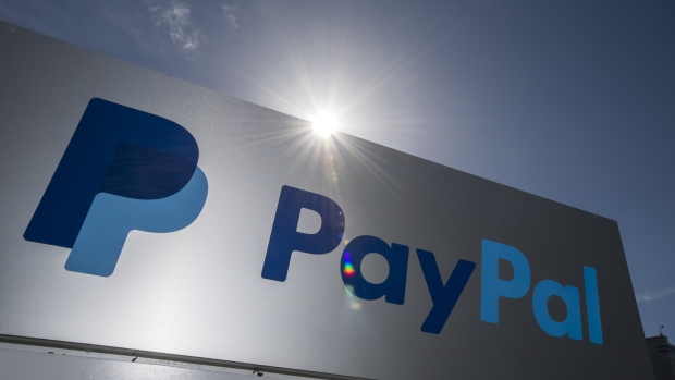 PayPal Holdings Inc. signage is displayed outside the company's headquarters in San Jose, California, U.S., on Tuesday, Jan. 24, 2017. PayPal Holdings Inc. is scheduled to release earnings figures on January 26. 
