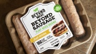 A package of Beyond Meat Inc. plant-based sausage is displayed for a photograph in Tiskilwa, Illinois, U.S., on Tuesday, April 23, 2019.