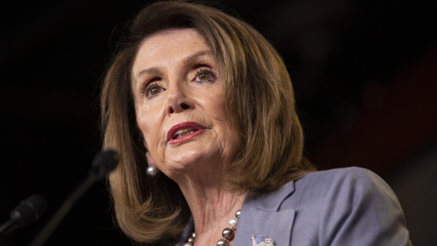 U.S. House Speaker Nancy Pelosi, a Democrat from California, speaks during a news conference on Capitol Hill in Washington, D.C., U.S. on Thursday, May 9, 2019. Pelosi will make the decision on when to call a full House vote on the Attorney General William Barr contempt measure but told reporters Thursday that Democrats haven't decided when to hold the vote, and that it might be combined with other contempt citations. 