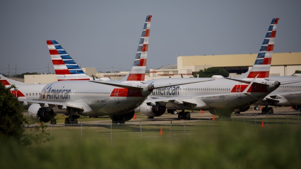 American Airlines Group Inc. Boeing Co. 737 Max planes. 
