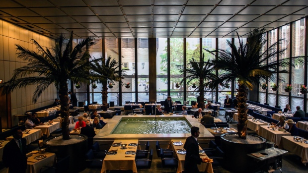 The Four Seasons restaurant at the Seagram Building location in New York in 2016. Photographer: Chris Goodney/Bloomberg