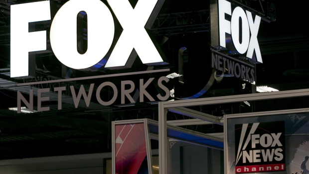The logo of News Corp.'s Fox Networks Group Inc. is seen on the exhibit floor during the National Cable and Telecommunications Association (NCTA) Cable Show in Washington, D.C., U.S., on Tuesday, June 11, 2013. The Cable Show is expected to bring in more than 10,000 attendees with 286 companies on the exhibit floor. 