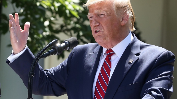 WASHINGTON, DC - JUNE 12: U.S. President Donald Trump speaks during a news conference with President of Poland, Andrzej Duda, in the Rose Garden at the White House on June 12, 2019 in Washington, DC. Later this evening President Trump will host a Polish-American reception in honor of the visiting president. (Photo by Mark Wilson/Getty Images) 