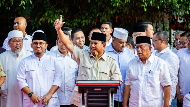 Prabowo Subianto in April 2019. Photographer: Andri Tambunan/Bloomberg