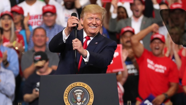 ORLANDO, FLORIDA - JUNE 18: U.S. President Donald Trump announces his candidacy for a second presidential term at the Amway Center on June 18, 2019 in Orlando, Florida. President Trump is set to run against a wide open Democratic field of candidates. (Photo by Joe Raedle/Getty Images)