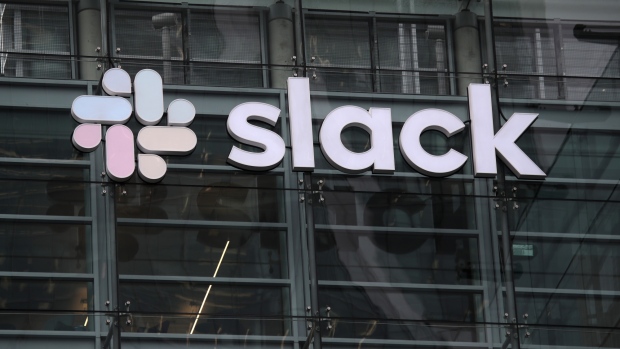 A view of Slack headquarters on April 02, 2019 in San Francisco, California. Workplace messaging company Slack Technologies Inc. announced plans to list its shares on the New York Stock Exchange. 